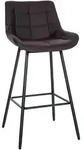 CLP Barhocker, Braun, Metall, 49x104x56 cm, Esszimmer, Barm&ouml;bel, Barhocker