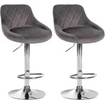 CLP Barhocker, Grau, Metall, 46x83x49 cm, Esszimmer, Barm&ouml;bel, Barhocker