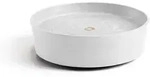 Ecopots Blumentopfuntersetzer, Wei&szlig;, Kunststoff, Beton Optik, Rund, 8.3 cm,
