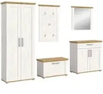 Mid.you Garderobe, Holzwerkstoff, 5-teilig, 285x196x39 cm, FSC Mix, Garderobe,