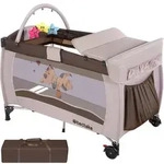 tectake Kinder, Braun, Kunststoff, 75x104x132 cm, CE, Babym&ouml;bel, Babybetten,