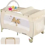 tectake Kinder, Beige, Kunststoff, 75x104x132 cm, CE, Babym&ouml;bel, Babybetten,