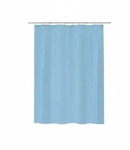 Spirella Duschvorhang Primo, Hellblau, Textil, Uni, 180x200 cm, wasserundurchl&auml;ssig,