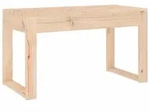vidaXL Gartenbank, Braun, Holz, 1-Sitzer, Rechteckig, 80x45x38 cm, Gartenm&ouml;bel,