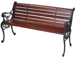MCW Gartenbank, Schwarz, Teak, Holz, 125x72x37 cm, Gartenm&ouml;bel, Gartenb&auml;nke