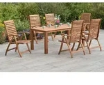 Gardenson Gartentischgruppe Paraiba, Akazie, Holz, Akazie, Hartholz, rechteckig,