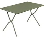 Lafuma Mobilier Gartenklapptisch, Waldgr&uuml;n, Metall, rechteckig, Rundrohr, X-Form,