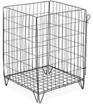 Relaxdays Komposter, Schwarz, Metall, 46x68x46 cm, Gartenzubeh&ouml;r, Gartenpflege,