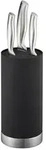 Relaxdays Messerblock, Schwarz, Kunststoff, Metall, 11x22x11 cm, Kochen,