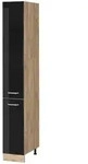 Vicco Apothekerschrank, Schwarz Hochglanz, Honigeiche, Holzwerkstoff, 5...
