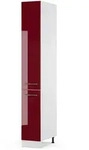 Vicco Apothekerschrank, Bordeaux, Wei&szlig;, Holzwerkstoff, 5 F&auml;cher, 2 Schubladen,