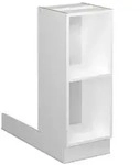 Vicco K&uuml;cheninsel, Wei&szlig;, Wei&szlig;, Holzwerkstoff, Quadratisch, 30x82x70 cm,...