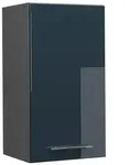 Vicco H&auml;ngeschrank, Dunkelblau, Anthrazit, Holzwerkstoff, 2 F&auml;cher,...