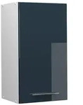 Vicco H&auml;ngeschrank, Dunkelblau, Wei&szlig;, Holzwerkstoff, 3 F&auml;cher, Rechteckig,