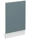 Vicco Frontblende, Blaugrau, Wei&szlig;, Holzwerkstoff, Rechteckig, 45x67.4x1.6 cm,
