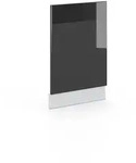 Vicco Frontblende, Schwarz Hochglanz, Wei&szlig;, Holzwerkstoff, Rechteckig, 45x67.4x1.6