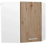 Vicco Eckh&auml;ngeschrank, Eiche Artisan, Wei&szlig;, Holzwerkstoff, 1 F&auml;cher,...