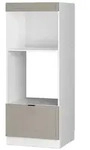 Vicco Mikrowellenschrank, Grau, Wei&szlig;, Holzwerkstoff, 3 F&auml;cher, 1 Schubladen,