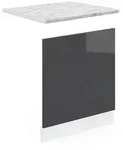 Vicco Frontblende, Schwarz Hochglanz, Wei&szlig;, Holzwerkstoff, Rechteckig,...