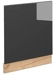 Vicco Frontblende, Schwarz Hochglanz, Honigeiche, Holzwerkstoff, Rechteckig,