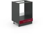 Vicco Herdumbauschrank, Bordeaux, Anthrazit, Holzwerkstoff, 2 F&auml;cher, 1...
