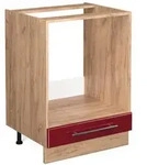Vicco Herdumbauschrank, Bordeaux, Honigeiche, Holzwerkstoff, 2 F&auml;cher, 1...
