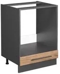 Vicco Herdumbauschrank, Honigeiche, Anthrazit, Holzwerkstoff, 2 F&auml;cher, 1