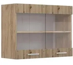 Vicco K&uuml;chenglasschrank, Eiche Artisan, Honigeiche, Holzwerkstoff, 1 F&auml;cher,