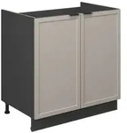 Vicco Sp&uuml;lenunterschrank, Grau, Anthrazit, Holzwerkstoff, 1 F&auml;cher,...