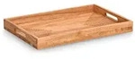 Zeller Present Serviertablett, Natur, Holz, 45.7x30.5x4.5 cm, Tischkultur &