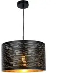 Globo Lighting H&auml;ngeleuchte, Schwarz, Metall, Rund, 38x120x38 cm, Lampen &...