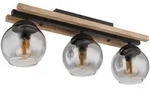 Globo Lighting Deckenleuchte, Braun, Holz, 15x20.5x60 cm, Lampen & Leuchten,