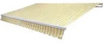 MCW Alu-Markise, Gelb, Wei&szlig;, Textil, 400x18x300 cm, Sonnen- & Sichtschutz,...