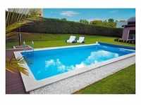 Pool, Weiß, Kunststoff, 400x150x800 cm, Freizeit, Pools und Wasserspaß,