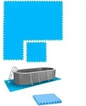 eyepower Poolmatten, Blau, Kunststoff, Rechteckig, 50x50 cm, Freizeit, Pools und