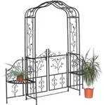 DanDiBo Rosenbogen, Braun, Metall, 210x215x45 cm, Gartenzubeh&ouml;r, Gartendeko