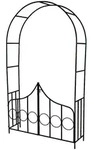 tectake Rosenbogen, Gr&uuml;n, Metall, Formgebogen, 40x240x140 cm, Gartenzubeh&ouml;r,