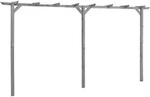 Deluke Pergola, Grau, Holz, 400x205x40 cm, Sonnen- & Sichtschutz, Pavillons &