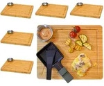 Dunedesign Raclettebrett, Beige, Holz, Rechteckig, 25x30 cm, K&uuml;chenzubeh&ouml;r,