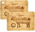 Dunedesign Steakbrett, Braun, Holz, Rechteckig, 23x33 cm, K&uuml;chenzubeh&ouml;r,