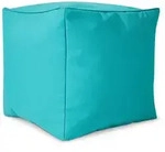 Green Bean Sitzsack-Hocker, Hellblau, Textil, F&uuml;llung: Styroporkugeln, Oval,