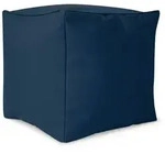 Green Bean Sitzsack-Hocker, Dunkelblau, Textil, F&uuml;llung: Styroporkugeln, Oval,