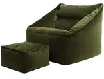 icon Sitzsack, Dunkelgr&uuml;n, Kunststoff, 1-Sitzer, 100x80x88 cm, Hergestellt in