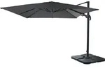 MCW Ampelschirm, Anthrazit, Textil, 360x300 cm, Sonnen- & Sichtschutz, Sonnenschirme,