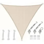 Amanka Sonnensegel, Beige, Kunststoff, Dreieckig, 300x300 cm, Sonnen- &...