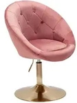 Mid.you Stuhl, Rosa, Gold, Bodenplatte, 67x100x62 cm, Esszimmer, St&uuml;hle,
