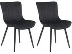 CLP Stuhl, Schwarz, Metall, 50x81x61 cm, Esszimmer, St&uuml;hle, Esszimmerst&uuml;hle,