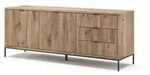 Vicco Lowboard, Eiche, Holzwerkstoff, 5 F&auml;cher, 3 Schubladen, Rechteckig,...
