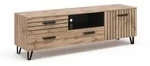 Vicco Lowboard, Eiche, Holzwerkstoff, 4 F&auml;cher, 1 Schubladen, 150x48.5x38 cm,