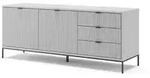 Vicco Lowboard, Grau, Holzwerkstoff, 7 F&auml;cher, 3 Schubladen, Rechteckig, 150x60x42
